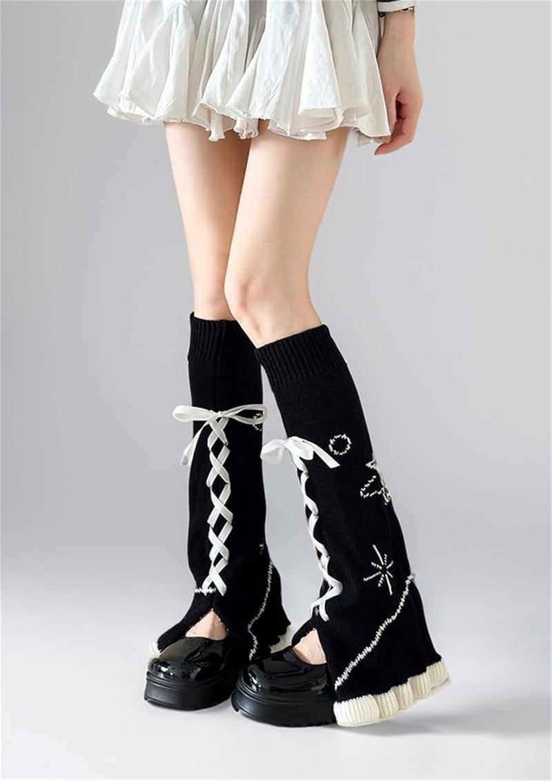 Insdark Goth Leg Warmers Y2k Women Kawaii Japanese Punk Grunge Rave Harajuku Alt - Image 2